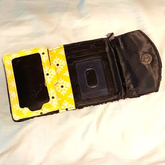 Vera Bradley | Grey Black Yellow Retired Smart Phone Baroque Wristlet Wallet - Picture 3 of 10